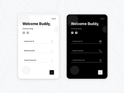 Sign Up Format animation card design design typography ui