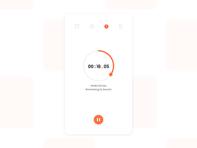 Countdown Timer 014 clock countdown design graph hour minutes pause play remaining time seconds time timer timing typography ui
