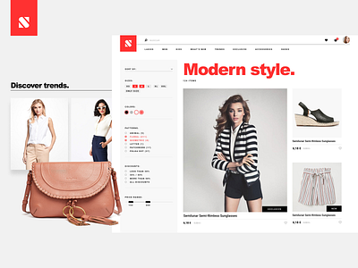 Fashion Web design ui ux web web design