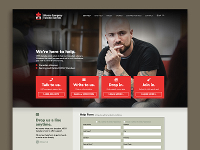 Vets Canada Website armed forces canada canadian military veterans web design