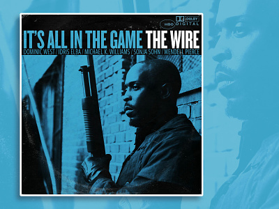 "It's all in the game..." album art album cover baltimore emulation jazz michael k williams the wire vintage vinyl vinyl record