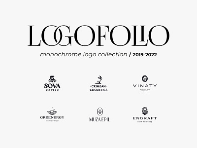 Logofolio 2019-2022 / monochrome collection bird brand branding design food graphic design identity illustration logo logo collection logo design logofolio