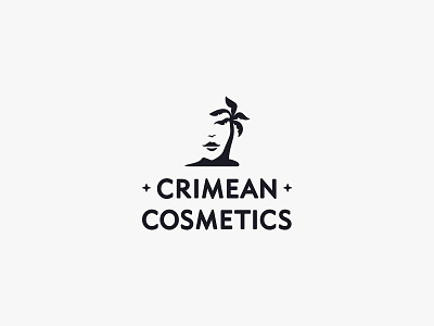 Logo for a brand of natural cosmetics beautician brand branding cosmetics design face girl graphic design identity logo logo design ocean palm sea woman