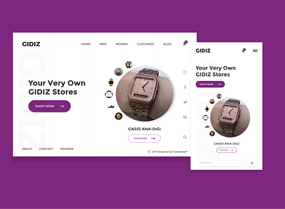 Gidiz s Shop UI landing page design mobile design mobile ui nigeria ui design website website design
