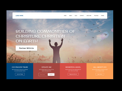 Landing page: homepage