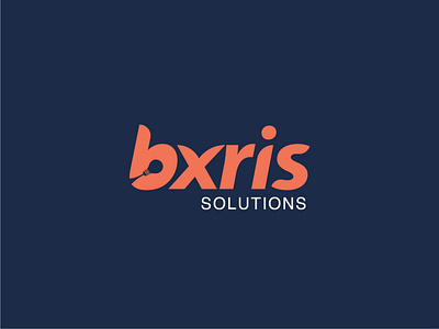Bxris Solution Logo branding icon logo illustration logo logo design simple tech unique logo vector