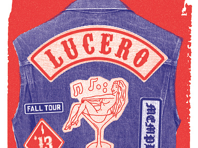 Lucero Fall 2013 Tour Poster gigposter poster design