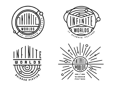 Science Fiction Exhibit Logo Roughs