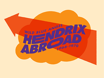Hendrix Exhibit Logo cloud exhibit graphics hendrix logo psychedelic warp