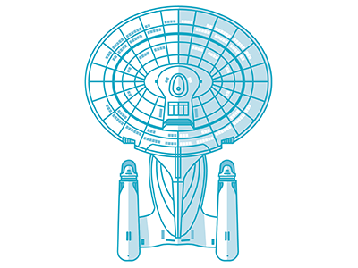 Enterprise(s) Part 2 1701 d scifi space star trek tng vector