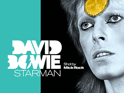 David Bowie: Starman Exhibit Logo bowie exhibit lightning bolt logo mick rock type