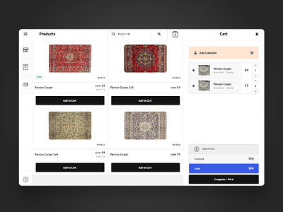 Point of sale for carpet store branding carpet concept design html minimal pointofsale pos ui ui design ux ux design web web design website
