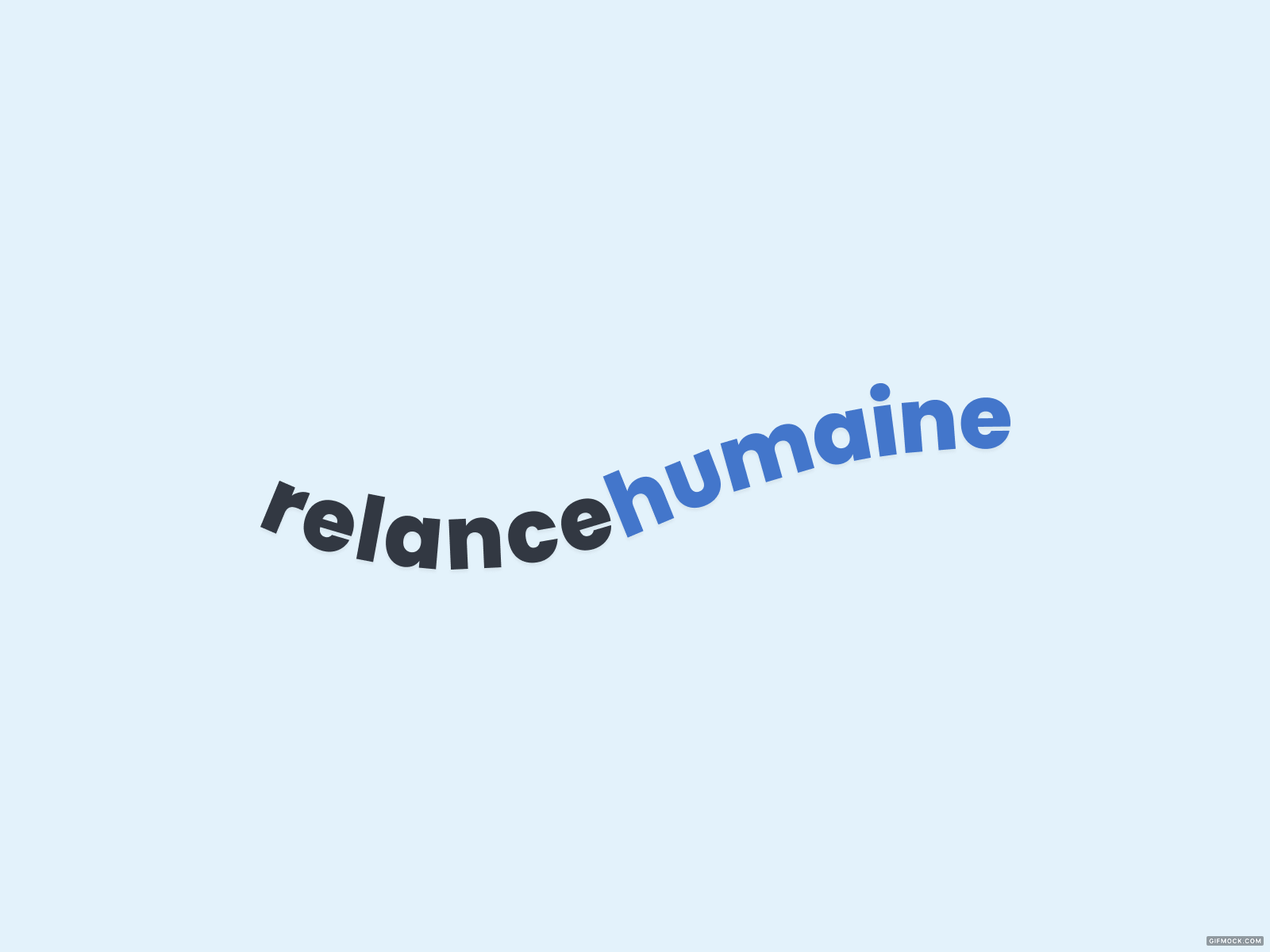 La Relance Humaine Logo branding flat logo logodesign non profit recruitment