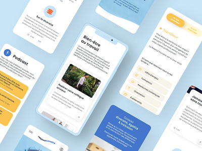 La Relance Humaine Mobile branding non profit recruitment ui webdesign