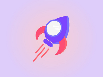 To the moon ! branding brandinglogo cute dailylogochallenge graphicdesign graphicdesigner icon illustrator logo purple rocket