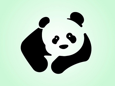 Panda logo dailylogo dailylogochallenge flat logo logobranding logodesign panda vector