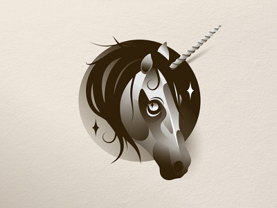 Unicorn art character design horse icon illustration stars unicorn vector