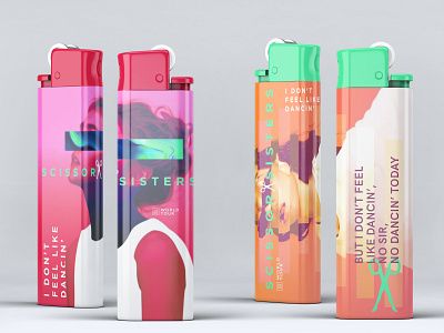 Scissor Sisters Tour Lighters branding concert graphic design lighters music surrealistic