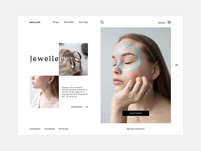 Mactub jewell dailyui003 dailyui012 design jewellery landing minimal web webdesign