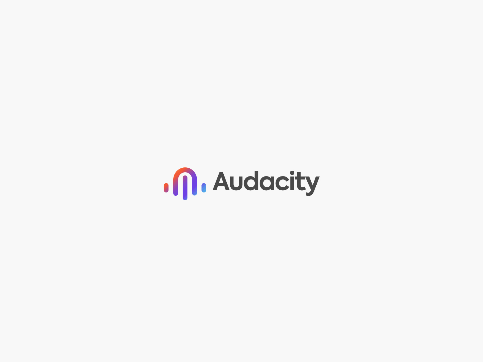 Audacity Logo animation animation audacity branding design logo animation logo reval modern logo motion graphics sound animation
