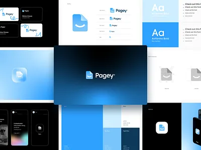 Pagey® Brand Guidline brand guidlines brand identity branding design graphic design logo logo designer logodesign modern logo ui