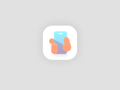 Skeuomorphic Phone icon 2d colors design figma hand icon icon set iconic icons icons design illustration logo logo design modern phone ui vector