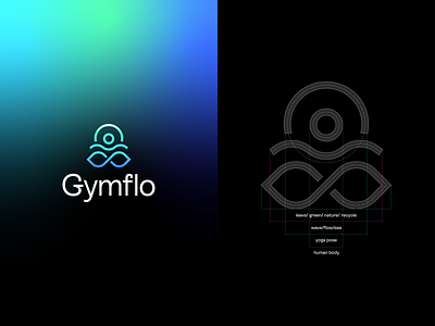 Gymflo logo Concept/ mark constraction 🧘