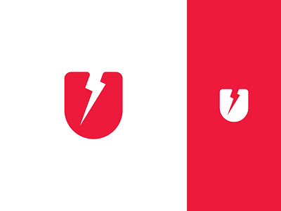 Lighting Shield Logo app branding clean design design graphic designs dialy logo typography vector