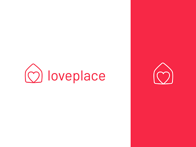 Love Place Logo Design branding design design graphic designs dialy heart home icon logo logodesign logotype love typography vector