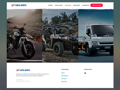 Velosa automotive design ui ux website