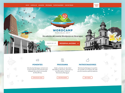 Wordcamp Managua Website design nicaragua web website wordcamp wordpress