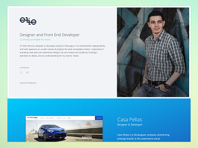Personal Website v4.1 design designer developer minimal nicaragua portfolio web website