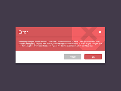 Error Message error message window