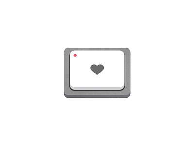 Love/Like Button apple button imac keyboard like love white