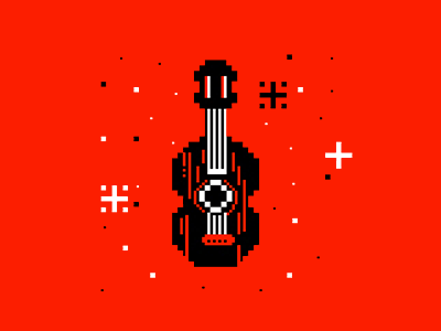 Al Otro Lado 2 8bit animation folk gif illustration mexico motion pixel pixelart red town ukulele