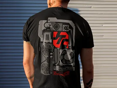 T-Shirt JayzTwoCents components computer graphics motherboard tech technological tshirt tshirtdesign typography