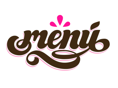 Logo Menú Fruit branding customtype design lettering letters logo typography