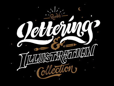 Lettering & illustration Collection handmade lettering letters script type typography