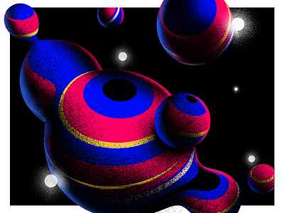 Abstract Stuff 3d abstract colorful metaball shapes texture