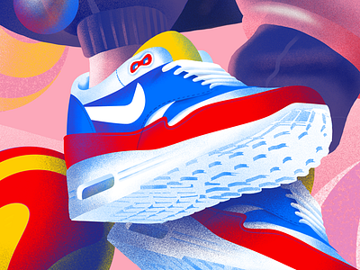Nike Airmax abstract air airmax detail illustration nike noisy shapes sneakers texture