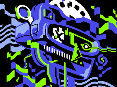 COF9 Illustration cyberpunk error eye festival glitch glitches illustration machine vector viewmaster
