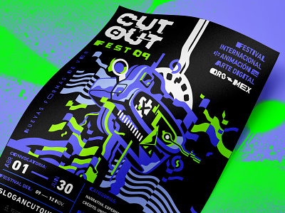 COF9 Poster branding computer design digital error glitch glitches illustration layout lettering poster type vectors