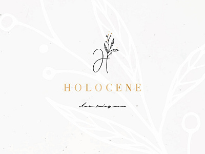 Holocene Design brand branding branding design creative creative design design design inspiration elegance elegant design font illustrator logo logo design logotipe logotype minimal logo monogram stationery typography wedding photography