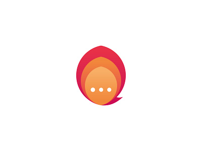 Flame Chat brand chat flame flame chat icon logo social