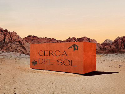 Cerca del sol brand design branding civilization desert galery art illustration logo museum museum of art orange sun