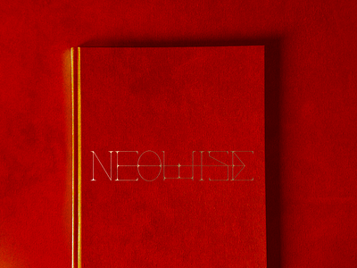 NEOWISE book bookdesign custom customtype design print red title type typeface