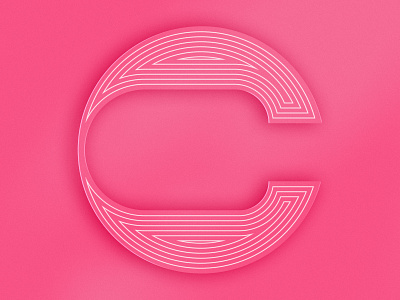 C is for copacetic 36days 36daysoftype c lettering pink retro type