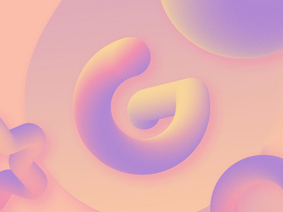 G is for gravity 36dayoftype 36days bubble g gradient letter pastel