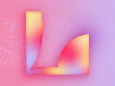 L is for leisure 36days 36daysoftype gradient l letter