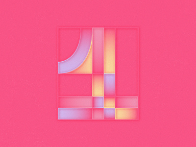 One 1 36days 36daysoftype geometric gradient grid number one type